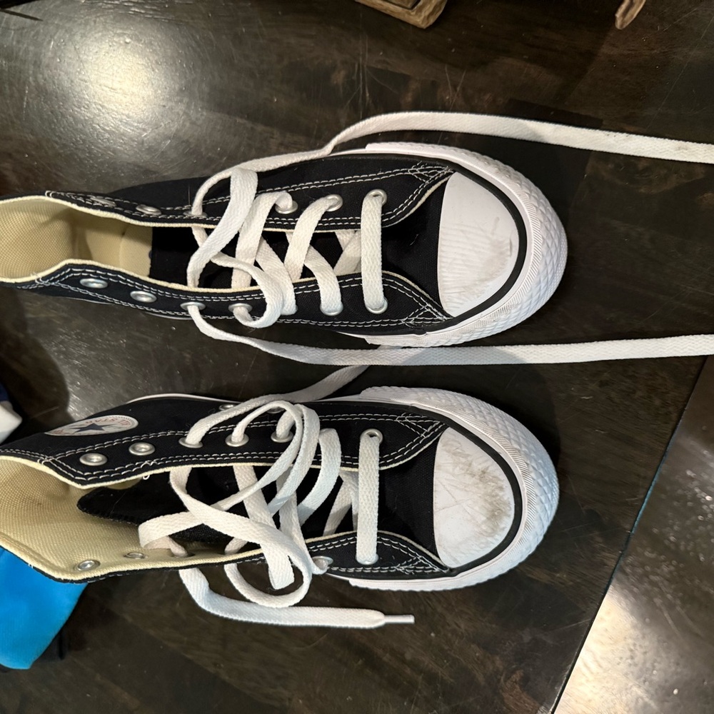 Converse Kids Black and White High-Top Sneakers